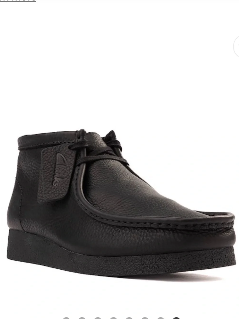 Clarks Wallabee EVO Chukka Boot - Black Leather/Size 9 1/2